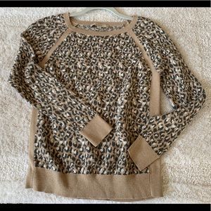 LOFT animal print cheetah sweater
